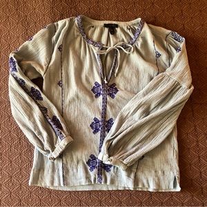 J. Crew light blue blouse